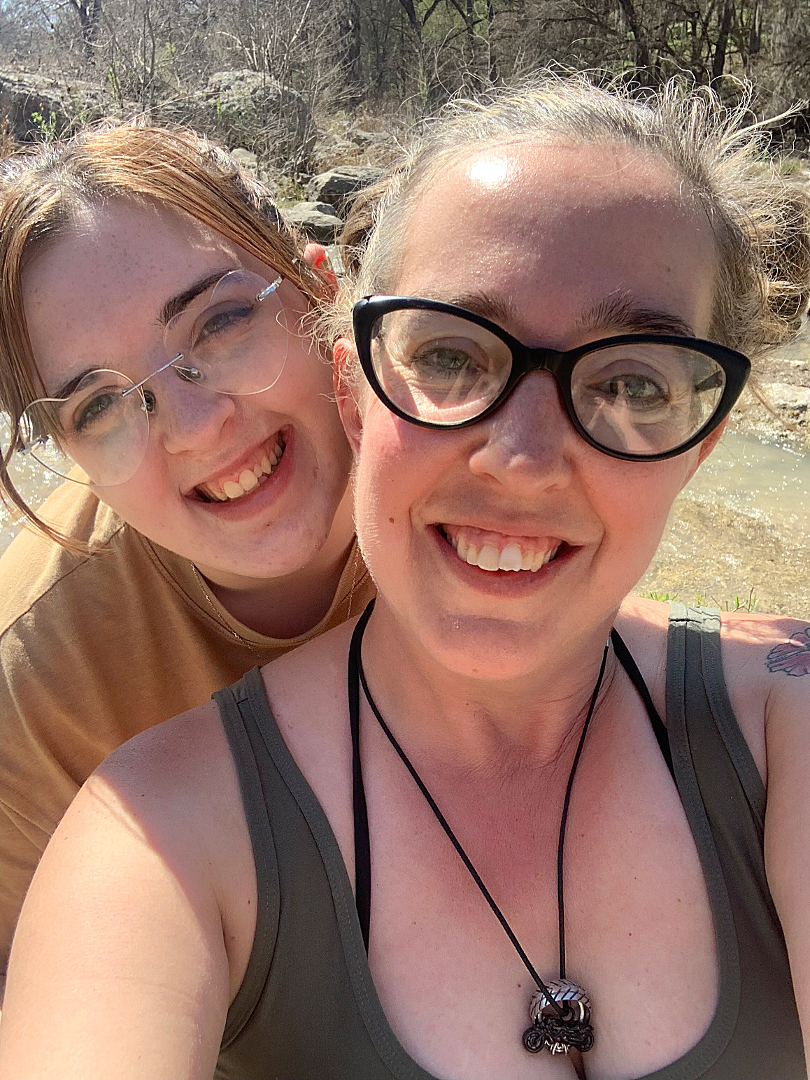 Nevaeh and me at Guadalupe River State Park in Texas