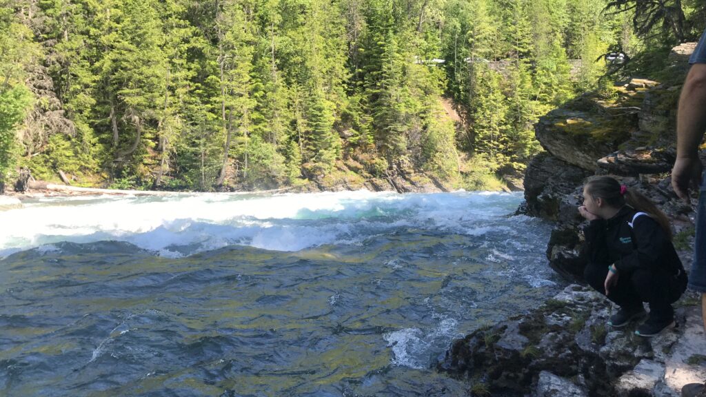 Waterfall at Glacier National Park