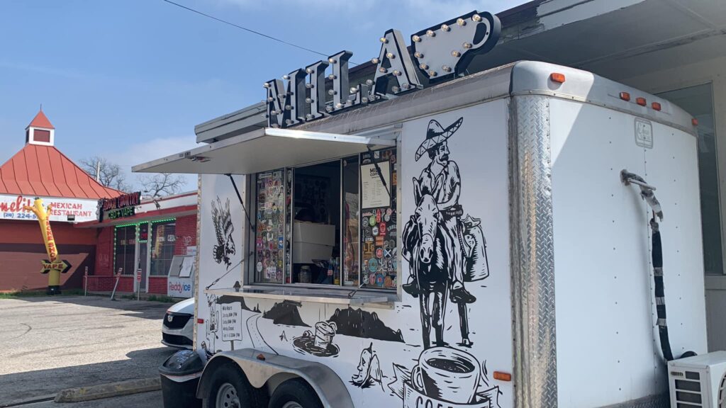 A picture of a coffee truck in San Antonio