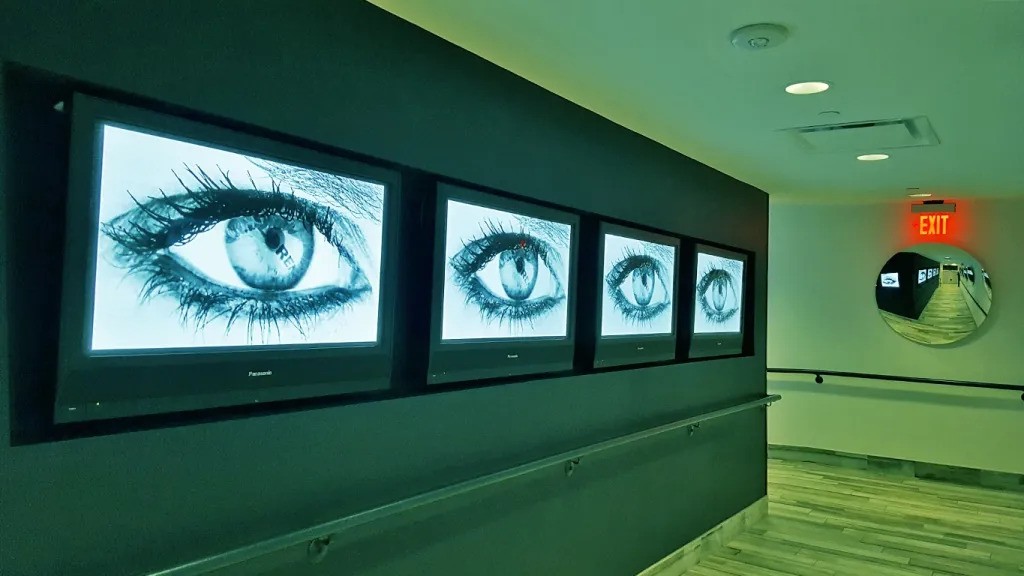 The eyes have it in the Lorenzo hotel's hallway