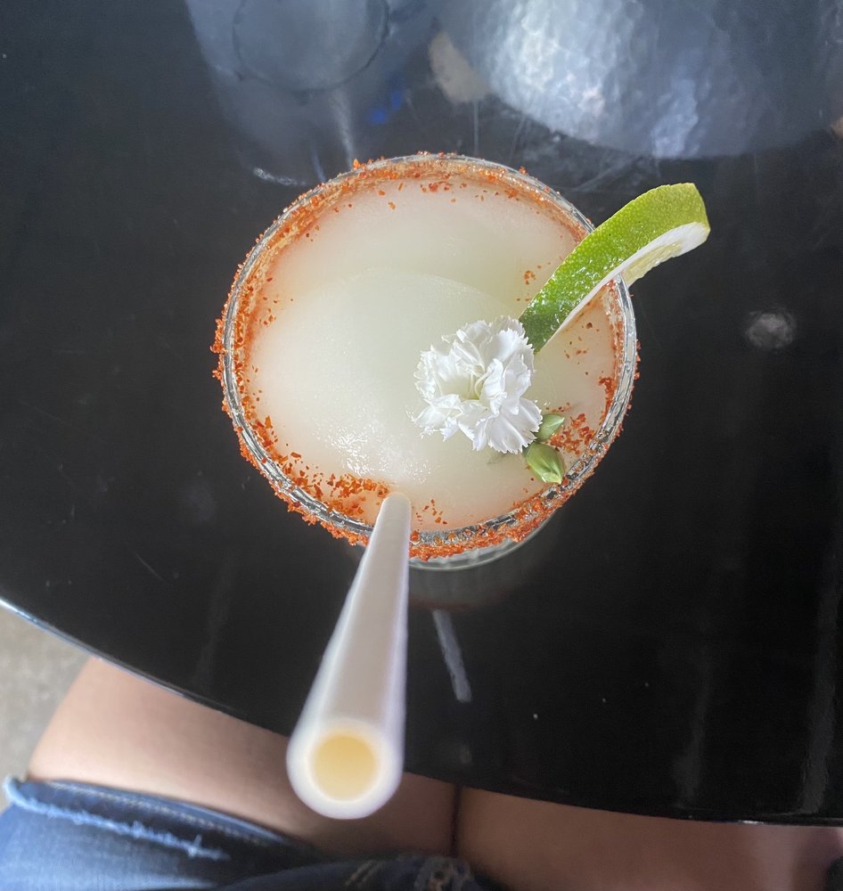 Pineapple frozen margarita from Casa del Vegano