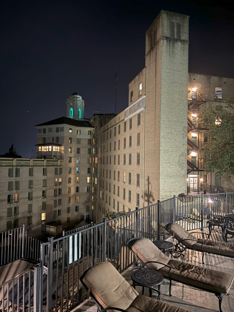 Arlington hotel at night