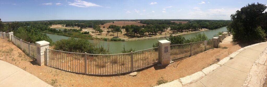 A view of the Brazos river from one of the trails in Cameron Park, Waco