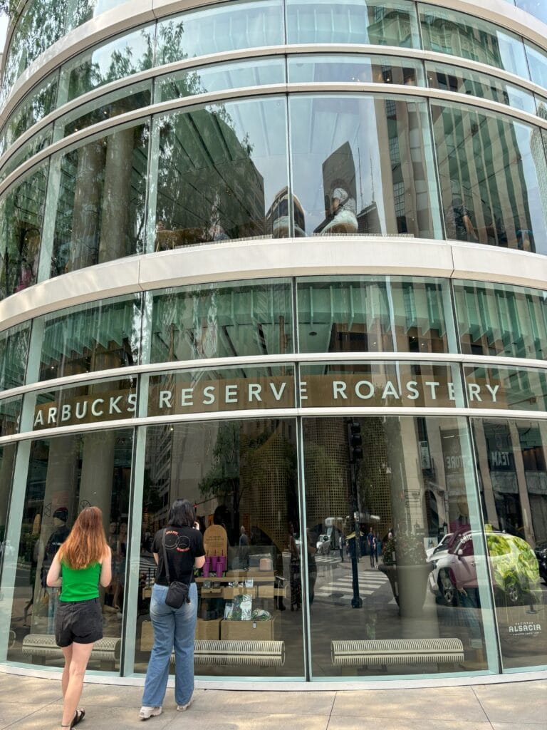 The Starbucks Reserve Roastery entrance