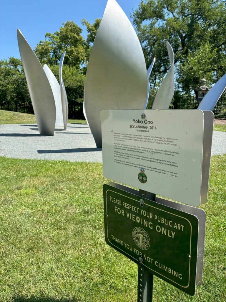 Yoko Ono Petal Statue