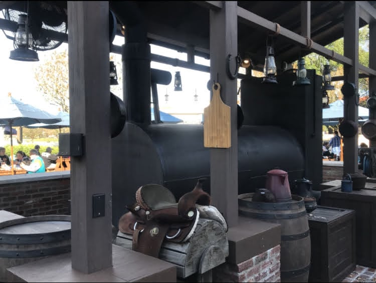 A BBQ Pit in the USA pavilion at Epcot