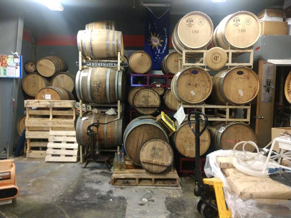 Kegs of Rum at the Key West Distillery