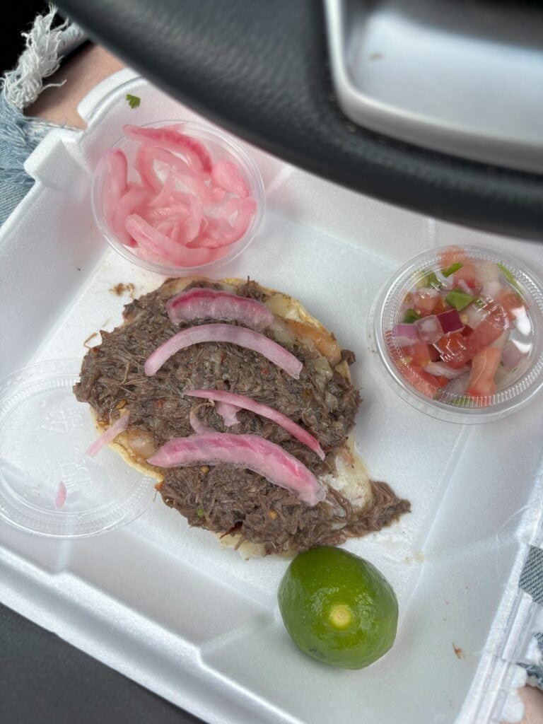 A vampiro taco from Taco Boys in Phoenix